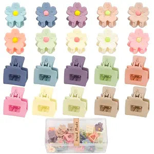 Ahoney 20Pcs Small Hair Claw Clips for Girls Women Kids Cute Hair Accessory