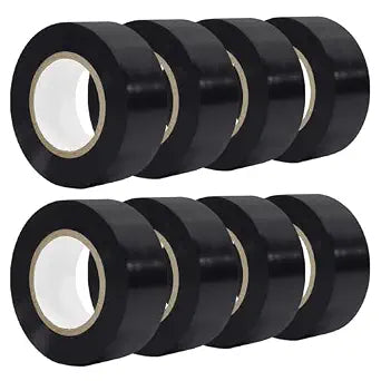 Electrical Tape 1 inch x 66FT - 8 Rolls Black Electrical Tape