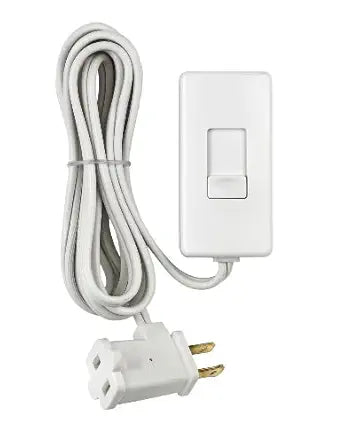 Leviton Table Top Plug in Lamp Dimmer for Dimmable LED, Halogen and Incandescent Bulbs, TBL03-10W, White