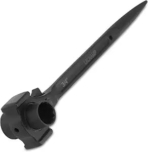 Lichamp Spud Ratchet Wrench with Hammer Head, 3/4" x 7/8" Dual End Socket