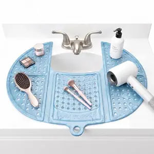 Sink Topper Bathroom Sink Cover for Counter Space, Standard Blue