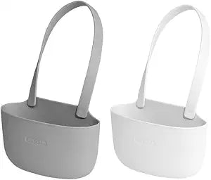 Kitchen Sink Caddy Sponge Holder Hang Basket for Scrubber Dish Brush Soap Holder Pocket Kitchen Accessories Organizer (Single Basket,2pcs)