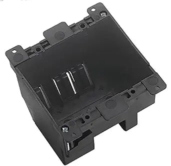 2 Gang PVC Switch/Outlet Box, Old Work ,Cut-in, UL Approved, 25 Cubic inches