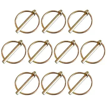 10Pcs 1/4" Lynch Pin Assortment Kit Lock Pin Clips, 5.8x45mm