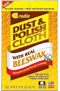 Cadie Reusable Dust and Polishing Cloth - Beeswax Furniture Wipes for Cleaning or Wiping Dirt Surfaces at Home and Office - Great Cleaner for Wood, Tiles, Blinds and Ceilings Fan | 1 Pack