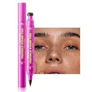 Beauty Glazed Dual-Ended Freckle Stamp Pen ï¿½ï¿½ï¿½ï¿½ï¿½ï¿½ï¿½ï¿½ï¿½ Realistic Faux Freckles Makeup with Soft Sponge Stamp & Precision Tip ï¿½ï¿½ï¿½ï¿½ï¿½ï¿½ï¿½ï¿½ï¿½ Waterproof Long-Lasting Freckle M