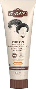 Sta-Sof-Fro Rub On Hair & Scalp Conditioner 5.07 oz - Leave-In Treatment with Wheat Protein, Niacinamide & Vitamins - Strengthens & Hydrates - For Natural, Relaxed, Braided Hair