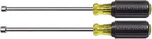 Klein Tools 646M Tool Set, Made in USA, Magnetic Nut Drivers Sizes 1/4 and 5/16-Inch, 6-Inch Shafts, 2-Piece