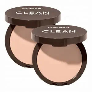 Covergirl Clean Invisible Pressed Powder, Lightweight, Breathable, Vegan Formula, Creamy Natural 120, 0.38oz (Pack of 2)
