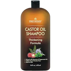 Castor Oil Shampoo - An Anti Hair Loss Shampoo Thickening formula For Hair Regrowth, Anti Thinning Sulfate Free For Men & Women Anti Dandruff Treatment 16 fl oz