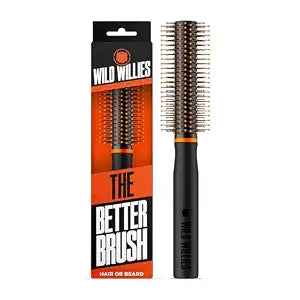 Wild Willies The Better Brush Round Beard & Hair Brush - Heat-Resistant