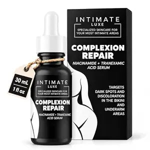 Complexion Repair Serum for Intimate Areas–Niacinamide & Tranexamic Acid Help Brighten Uneven Tone and Reduce Dark Spot & Hyperpigmentation on Bikini Line,Underarms & Inner Thighs –30 ml