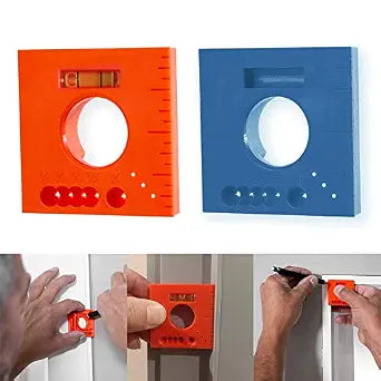 2PCS Marks Offset Ruler with Level - 5 in 1 Multifunction Ruler for Parallel Lines for Screws or Cutting Marking Offset Marking Tool Easily Scribe Trim for The Perfect fit