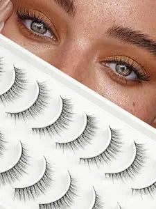 False Eyelashes Natural Look 10mm Short Very Small False Lashes Wispy with