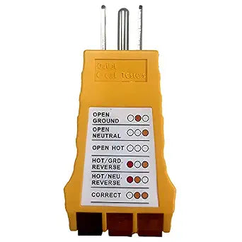 Outlet Tester, Socket Tester for Standard North American AC Electrical Outlets, Receptacle Tester for Plug Security Test