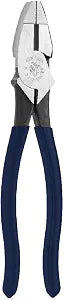 Klein Tools D213-8NE Pliers, 8-Inch Side Cutters, High Leverage Lineman's Pliers Cut Copper, Aluminum and other Soft Metals