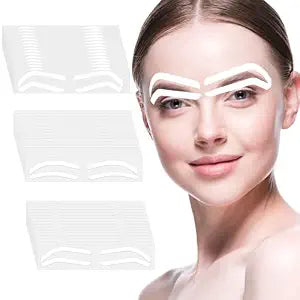 48 pairs Eyebrow Tape for Shaping,Disposable Eyebrow Tape,Adhesive Eye Brow Stencils for Women,3 Shapes Eyebrows Tapes Strips,Airbrush Eyebrows Mapping Shaping Guides