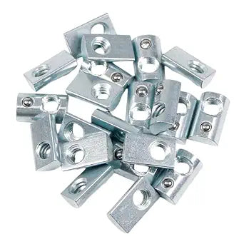 1/4"-20 Threaded Steel Roll in T-Nut with Ball Spring, 22PACK