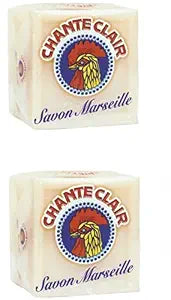 Chanteclair: Marseille Laundry Hand Wash Bar Soap 250 g/8.45 fl.oz, Pack of 2