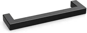 Goldenwarm 10 Pack 5 Inch Matte Black Cabinet Handles Kitchen Drawer Pulls