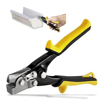 SLNIHAMS Snap Lock Punch Tool for Sheet Metal, 9Gutter End Cap Crimper Tools for Vinyl and Aluminum Siding, End Cap Crimper, Vinyl Siding Tools for Sheet Metal Ccorner Notcherl