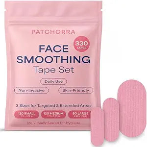 Face Tape for Wrinkles ��� Japanese Face Tape Lifting Wrinkle Patches Overnight, Anti Wrinkle Patches for Forehead & Lips, Smile Line & Marionette Lines, 3 Sizes, 330 Patches