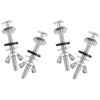 4PCS Universal Stainless Steel Heavy Duty Toilet Seat Screws Kit