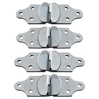 4 Sets Utility Trailer Wood Panel Side Straight Bracket, for Stake Body Latch Rack Gate Connector - 8 Pack, 4 Joints (4)
