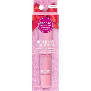 eos Holiday Dewy Lip Shine Shimmer- Sparkling Champagne, 0.35 fl oz