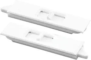 Prime-Line MP2734 Plastic Spring-Loaded Snap-In Tilt Latch Pair, 2-7/8 In. x 3/4 In., White (1 Pair)