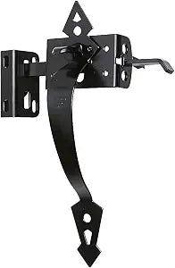 National Hardware Heavy Duty Gate Thumb Latch, Steel, Black