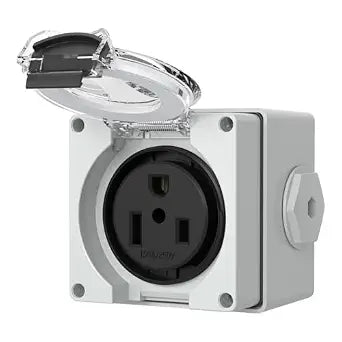 STARELO 50Amp Power Outlet Box,NEMA 6-50R Receptacle,250Volt Heavy-Duty Outdoor dustproof and Weatherproof for Electric Vehicles, generators, Welding Machines, etc.ETL Listed.(NEMA 6-50R Box)
