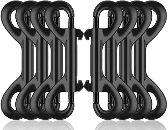 ERKOON 4 Inch Double Ended Snap Hooks, 170LBS Zinc Alloy Trigger Clips (8)