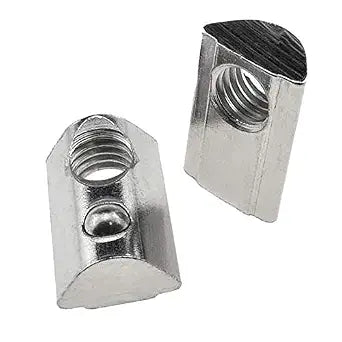 4040 Series M8 T Slot Nuts Roll-in Spring Ball Loaded Elastic Nuts Carbon Steel for 4040 Series Aluminum Extrusion Profile Rail with 8mm Slot for 3D Printer20Pcs