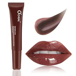 O'CHEAL Hydrating Lip Oil for Women, Tinted Lip Gloss with Plumping