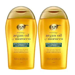 OGX Renewing + Argan Oil of Morocco Extra Penetrating Oil, 3.3 fl. oz, 2-Pk