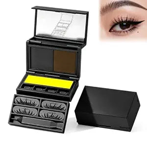 3ï¿½ï¿½ï¿½ï¿½ï¿½ï¿½ï¿½ï¿½ï¿½inï¿½ï¿½ï¿½ï¿½ï¿½ï¿½ï¿½ï¿½ï¿½1 Eyeliner & Lower Lash Stamp Kit, Waterproof Eyelash Stamp Tool, Waterproof Smudge-Proof Black & Brown Ink, Wing Eyeliner Stamp, Lower Lash