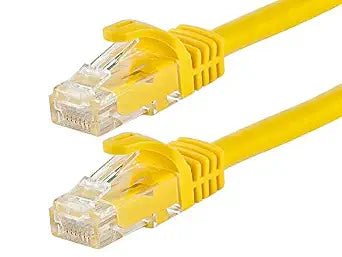 Monoprice Cat6 Ethernet Patch Cable - Flexboot, RJ45, Stranded, 550Mhz, UTP, Pure Bare Copper Wire, 24AWG, 14 Feet, Yellow