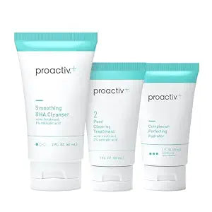 Proactiv+ 3���Step Acne Treatment System, 30���Day Kit ��� Salicylic Acid Cleanser, Toner & Treatment Cream ��� Hydrating Paraben-Free Formula for Dryer Skin