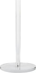 Acrylic Paper Towel Holder, Freestanding Paper Roll Holder with Weighted Base, Modern Decorative Design for Kitchen Countertops, Bars & Dining Tables, Clear