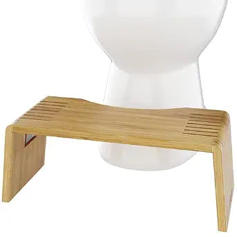 Squatty Potty Oslo Folding Wood Bamboo Bathroom Toilet Stool  7 Inches
