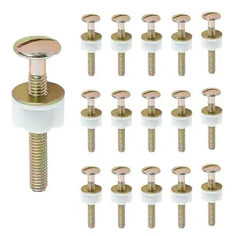 A.I.FORCE Toilet Seat Screws, Toilet Seat Bolts, Hinge Bolts & Nuts, 16 Pcs