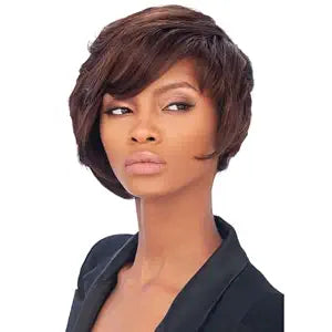 Outre Velvet Remi Human Hair Weaving Tara 2-4-6 (JET BLACK 1)