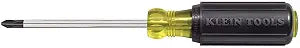 Klein Tools 603-4 Screwdriver, Made in USA, #2 Phillips Tip, Cushion Grip, Precision Machined Electrician Screwdriver, Home Improvement
