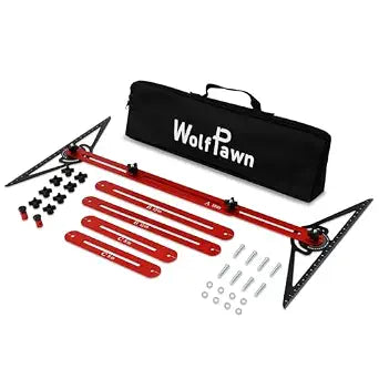 Stair Tread Template Tool,Adjustable 8-72In Stair Measuring Tool