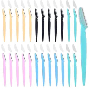 15-Piece Value Pack Men's and Women's Beauty Tool Set: Men's Disposable Razors + Women's Disposable Eyebrow Razors, Non-Slip Grip + Travel-Friendly