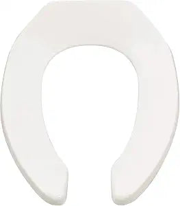 American Standard Commercial Elongated Toilet Seat, Open Front, White