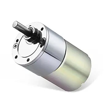 DC 24V 87RPM Gear Motor High Torque Electric Micro Speed Reduction Geared Motor Eccentric Output Shaft 37mm Diameter Gearbox