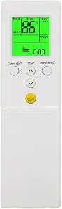 Compatible with Fujitsu Air Conditioner Remote Control AR-RED1U ARRED1U AOU9RLS2 AOU12RLS2 AOU15RLS2 ASU9RLS2 ASU12RLS2 ASU15RLS2 Display in Both Fahrenheit and Celsius