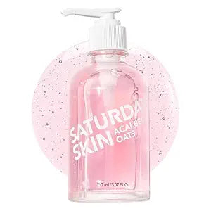Saturday Skin Acai Berry Oats Gel Cleanser: Soothing Face Wash, 150ml